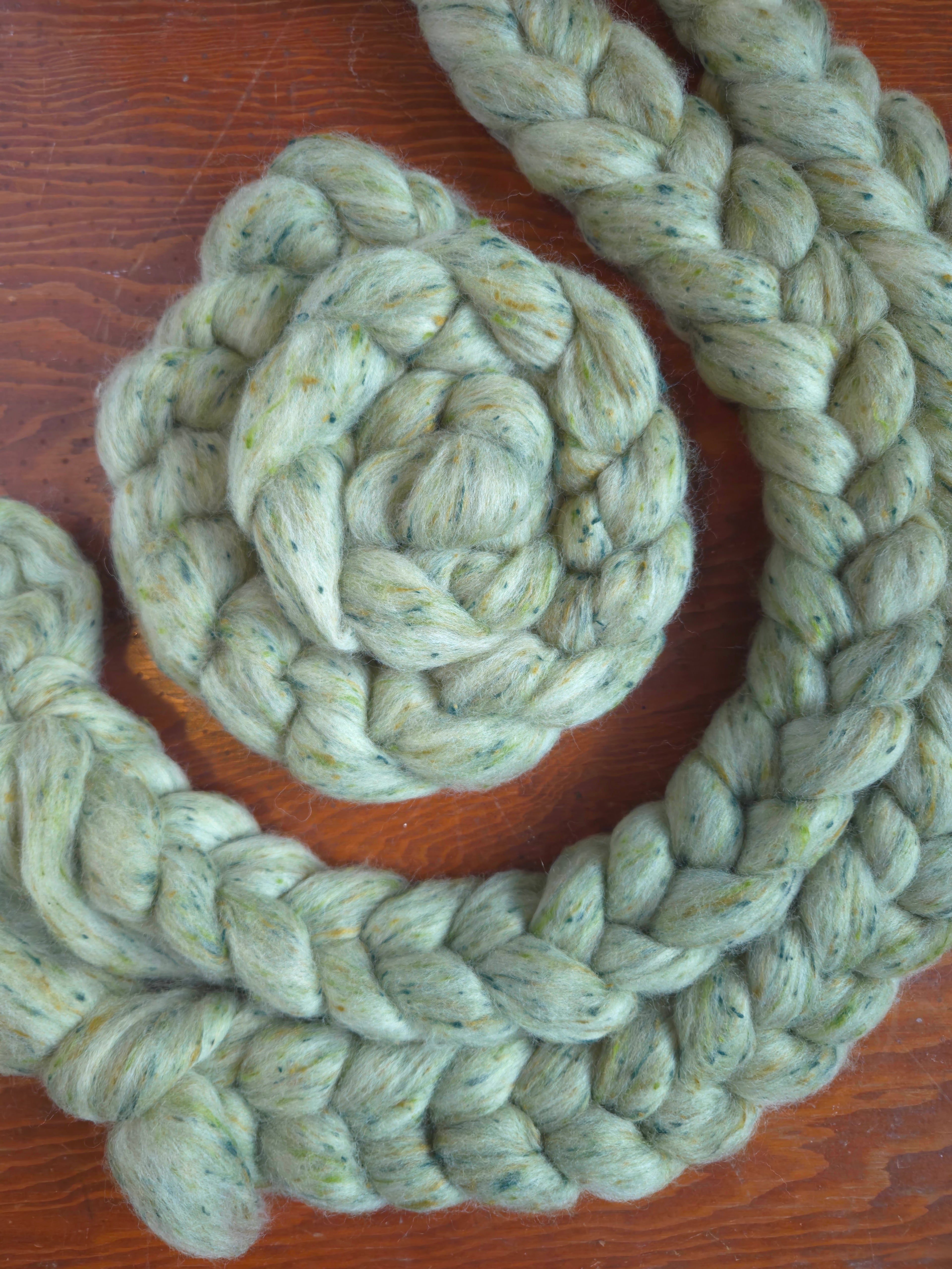 Heritage Green Tweed Top